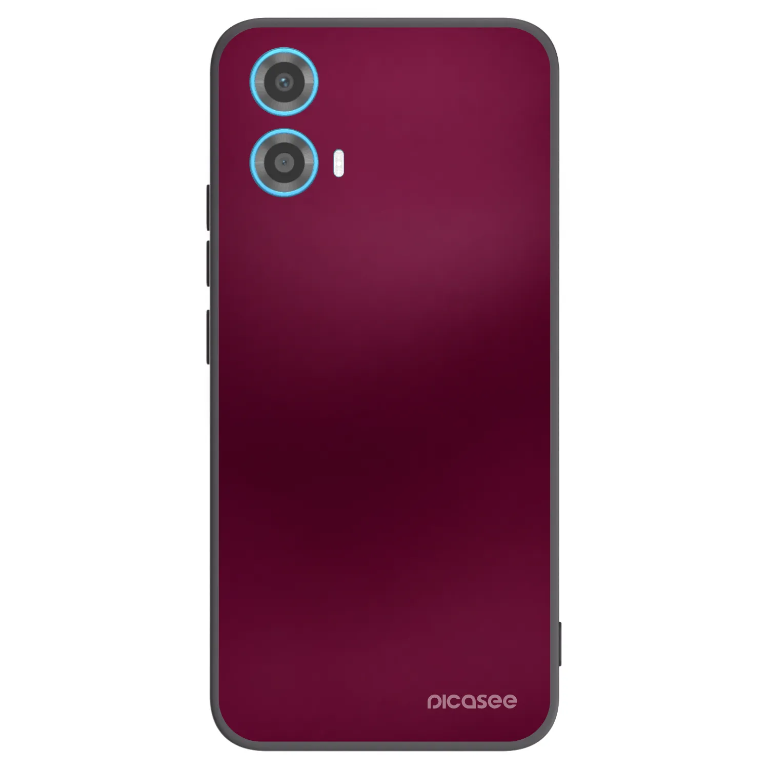 Picasee Motorola Moto G34 5G Hülle - Schwarzes Silikon - Velvet Bordeaux