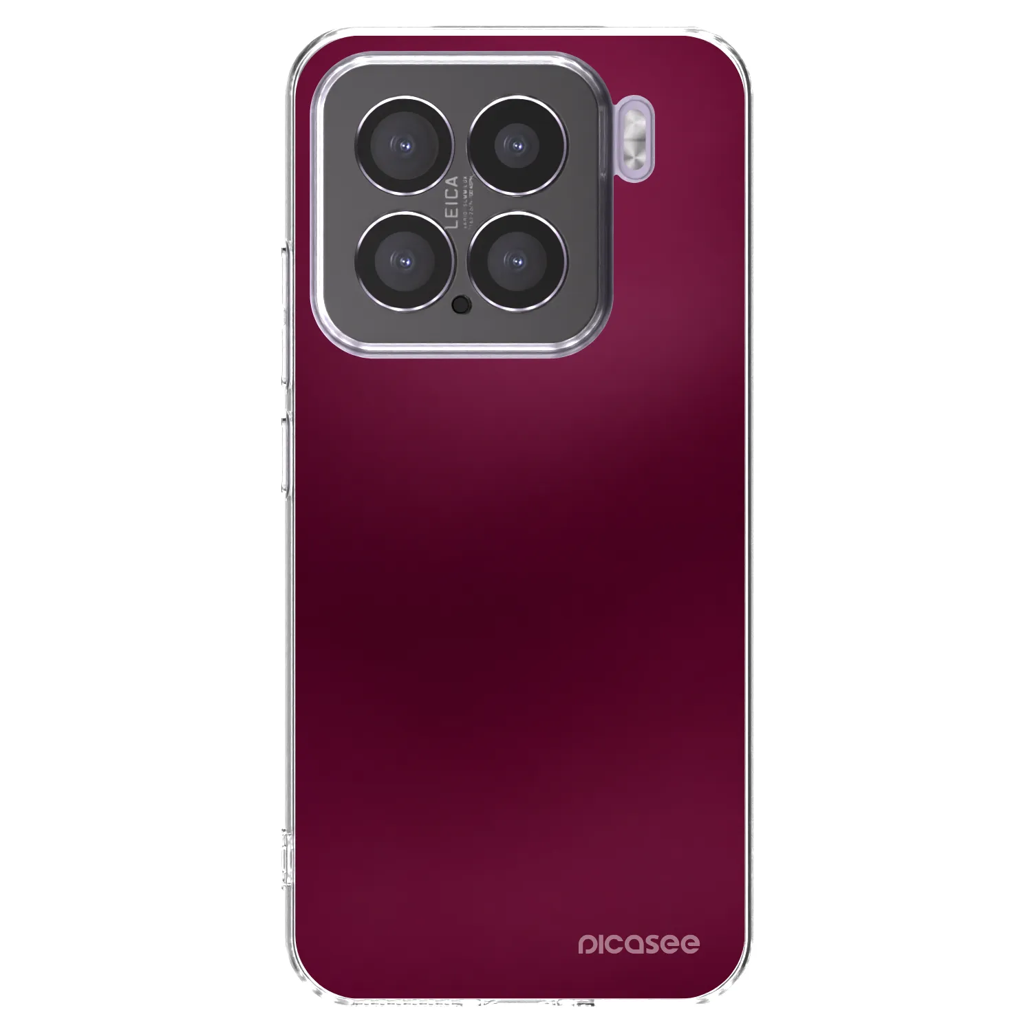 Picasee Xiaomi 15 Hülle - Transparentes Silikon - Velvet Bordeaux