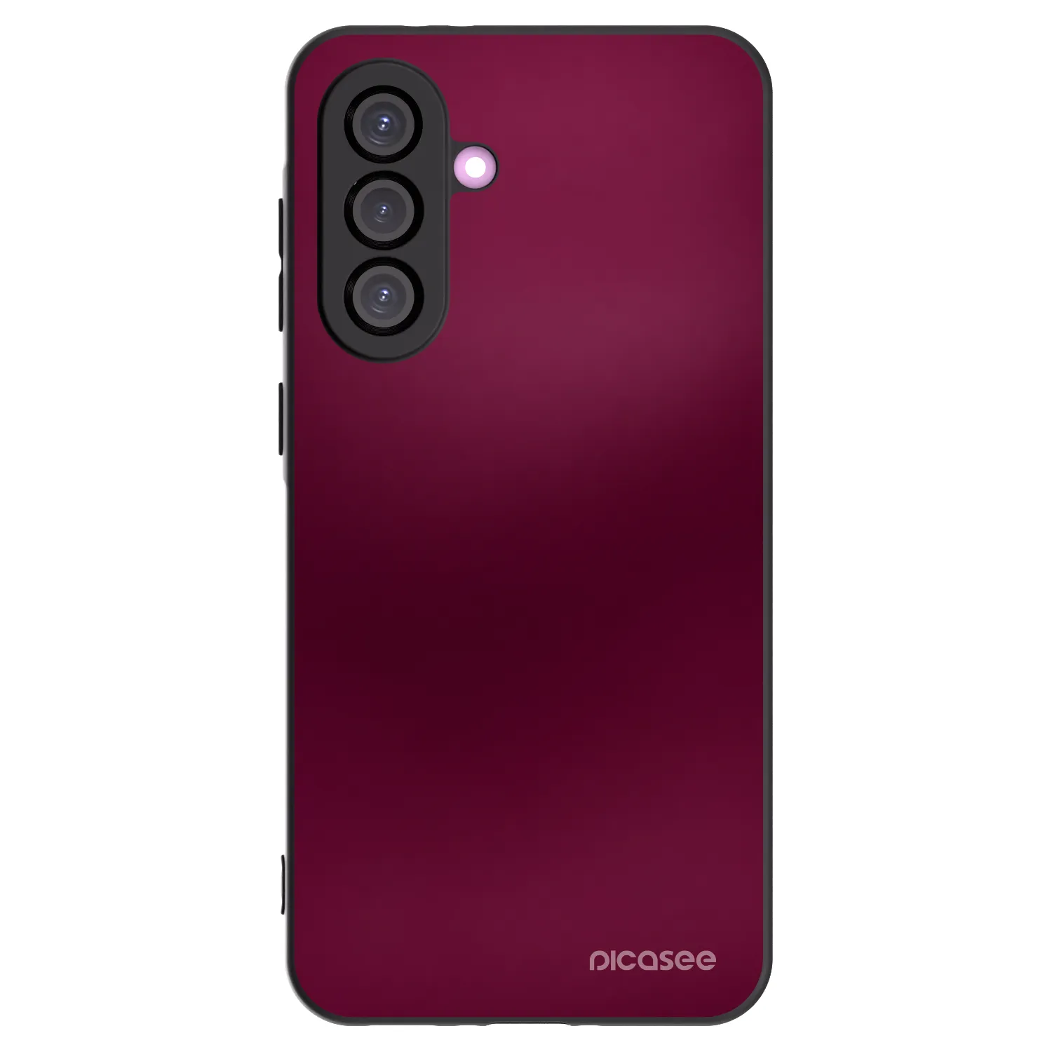 Picasee Samsung Galaxy A36 5G Hülle - Schwarzes Silikon - Velvet Bordeaux