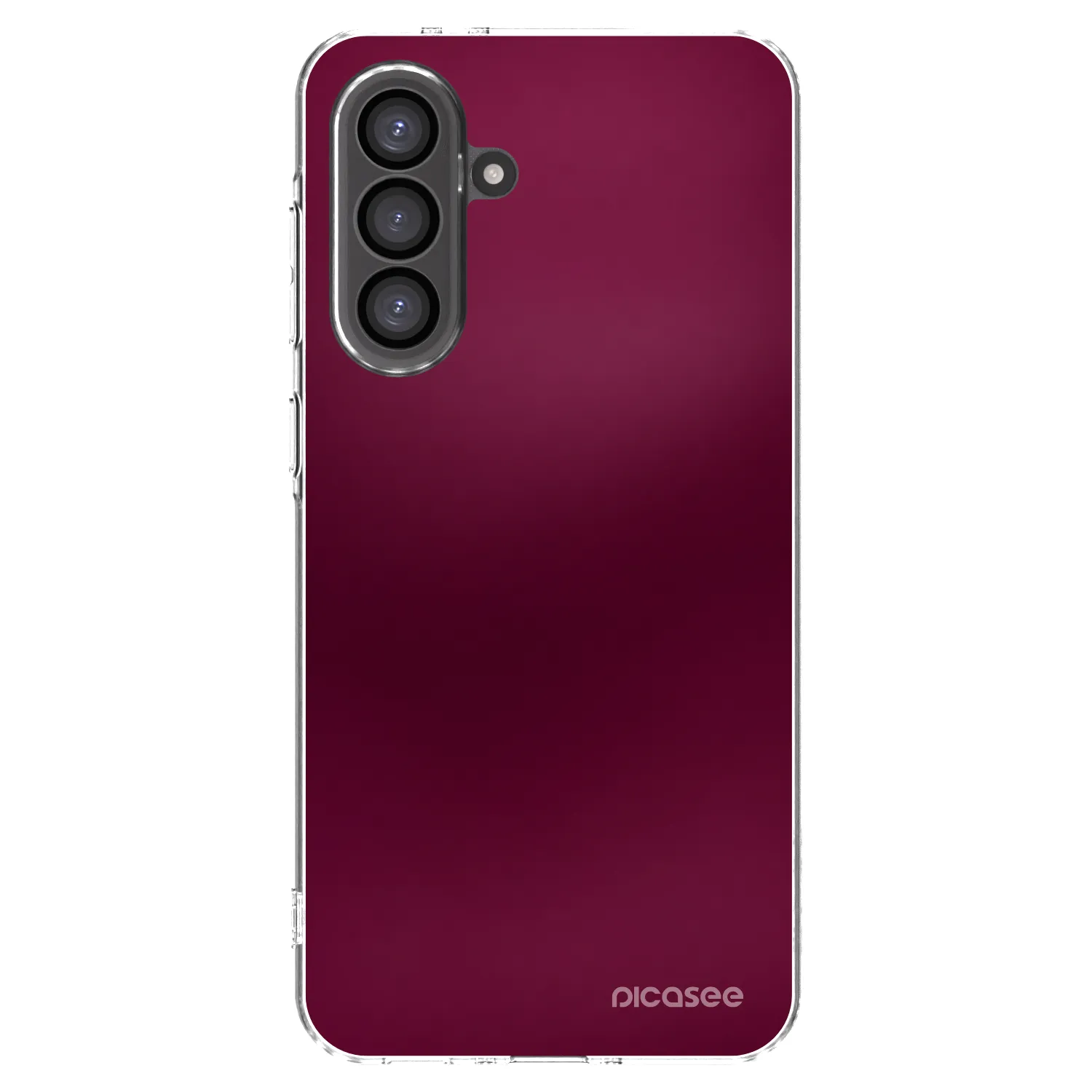 Picasee Samsung Galaxy A36 5G Hülle - Transparentes Silikon - Velvet Bordeaux
