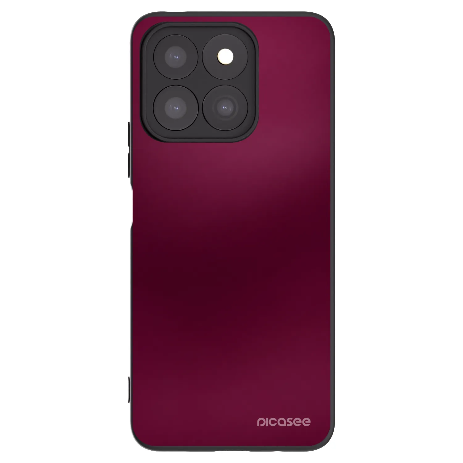 Picasee Honor X8c Hülle - Schwarzes Silikon - Velvet Bordeaux