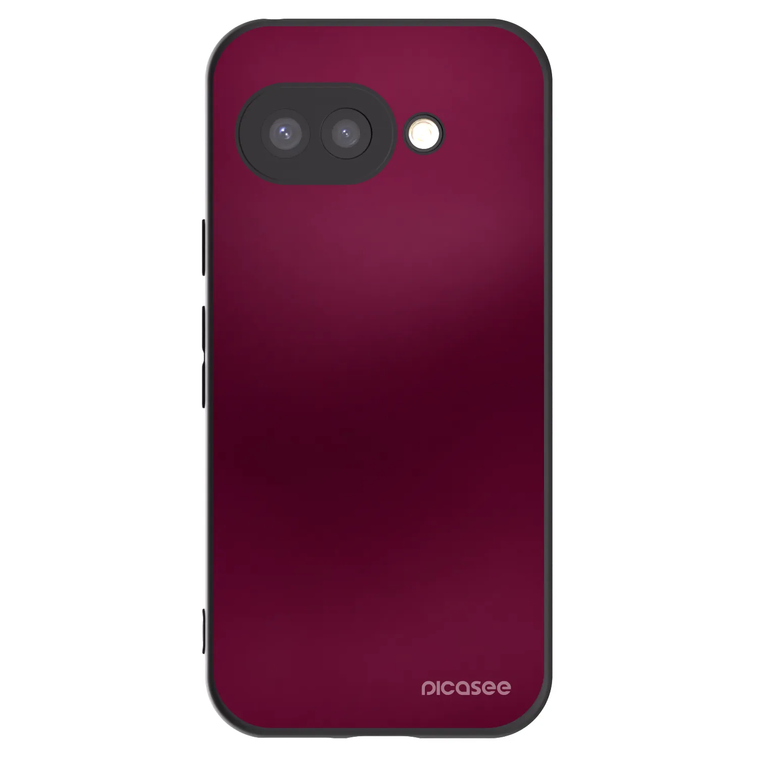 Picasee Google Pixel 9a Hülle - Schwarzes Silikon - Velvet Bordeaux