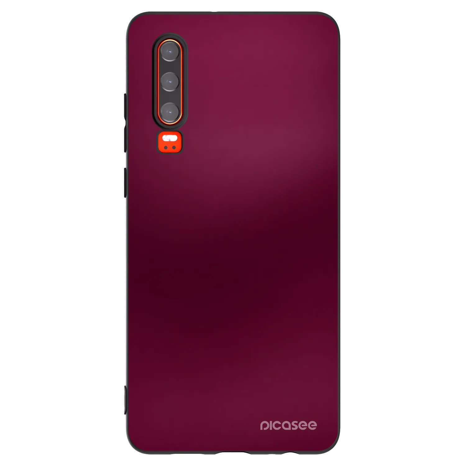 Picasee Huawei P30 Hülle - Schwarzes Silikon - Velvet Bordeaux