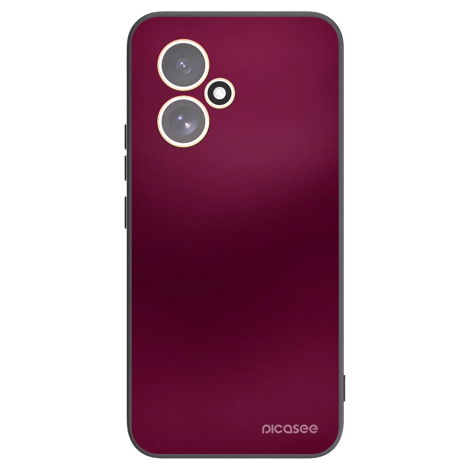Picasee Honor 400 5G Hülle - Schwarzes Silikon - Velvet Bordeaux