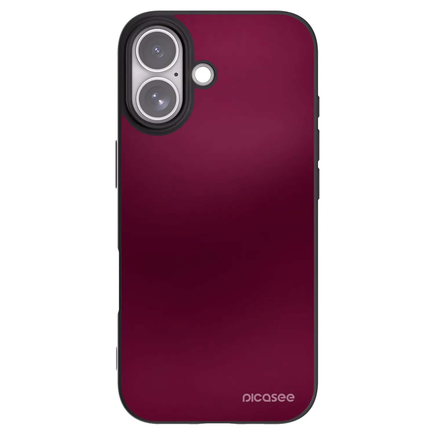 Picasee Apple iPhone 17 Hülle - Schwarzes Silikon - Velvet Bordeaux