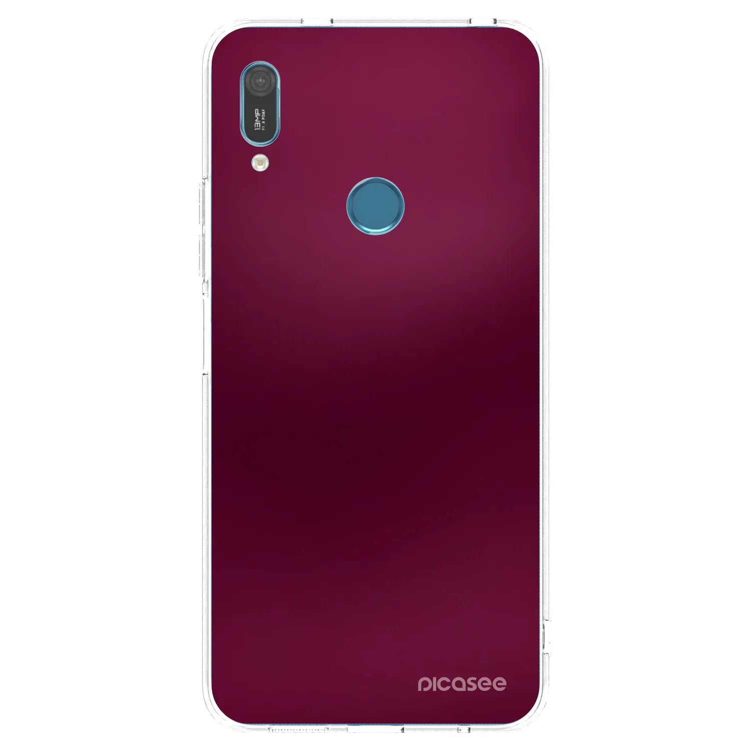 Picasee Huawei Y6 2019 Hülle - Transparentes Silikon - Velvet Bordeaux