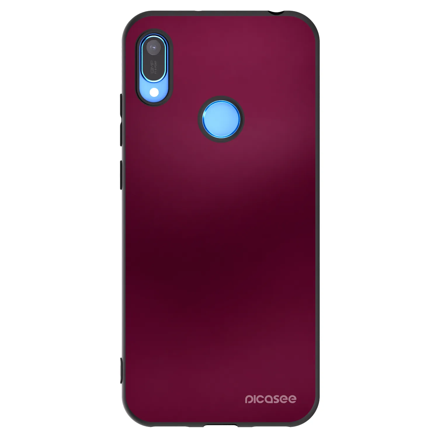 Picasee Huawei Y6 2019 Hülle - Schwarzes Silikon - Velvet Bordeaux
