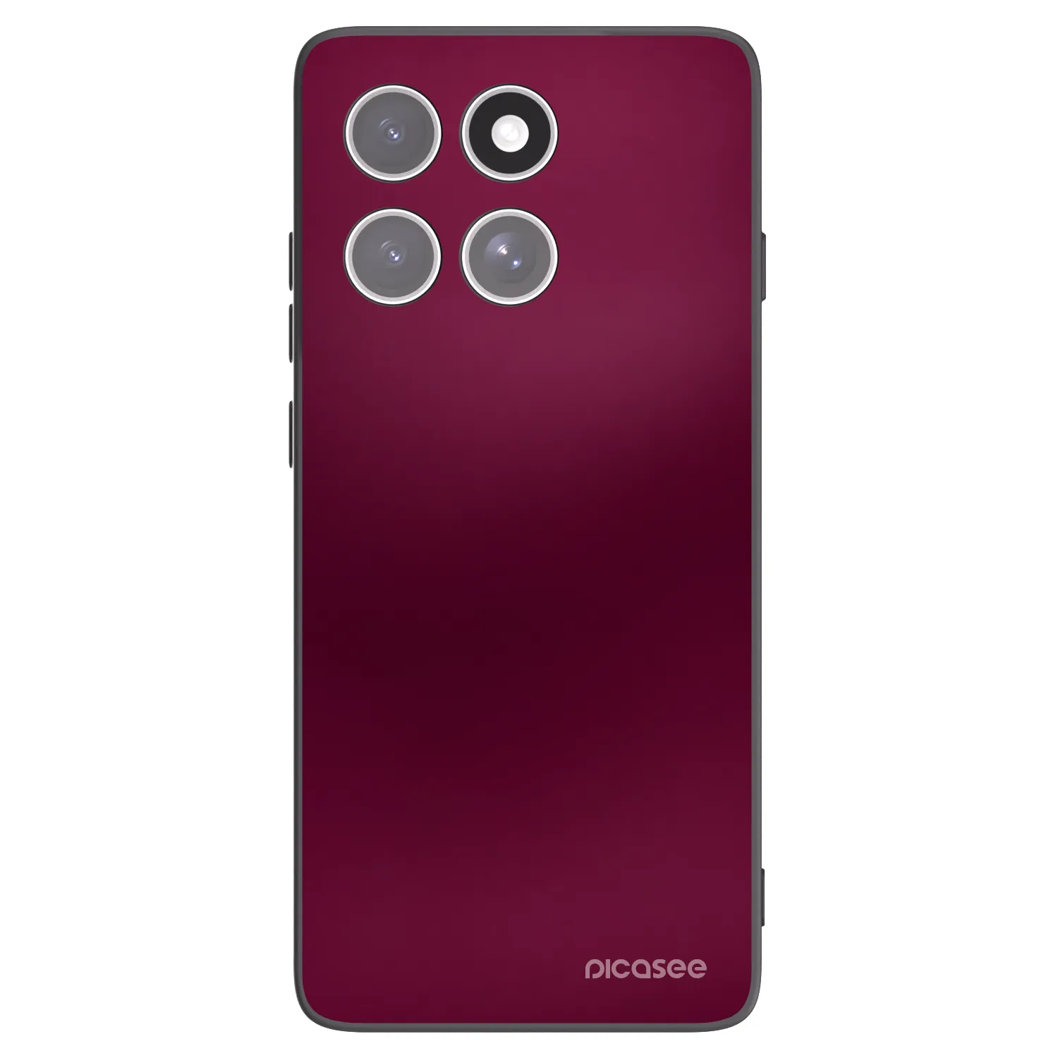 Picasee Motorola Edge 60 Pro Hülle - Schwarzes Silikon - Velvet Bordeaux