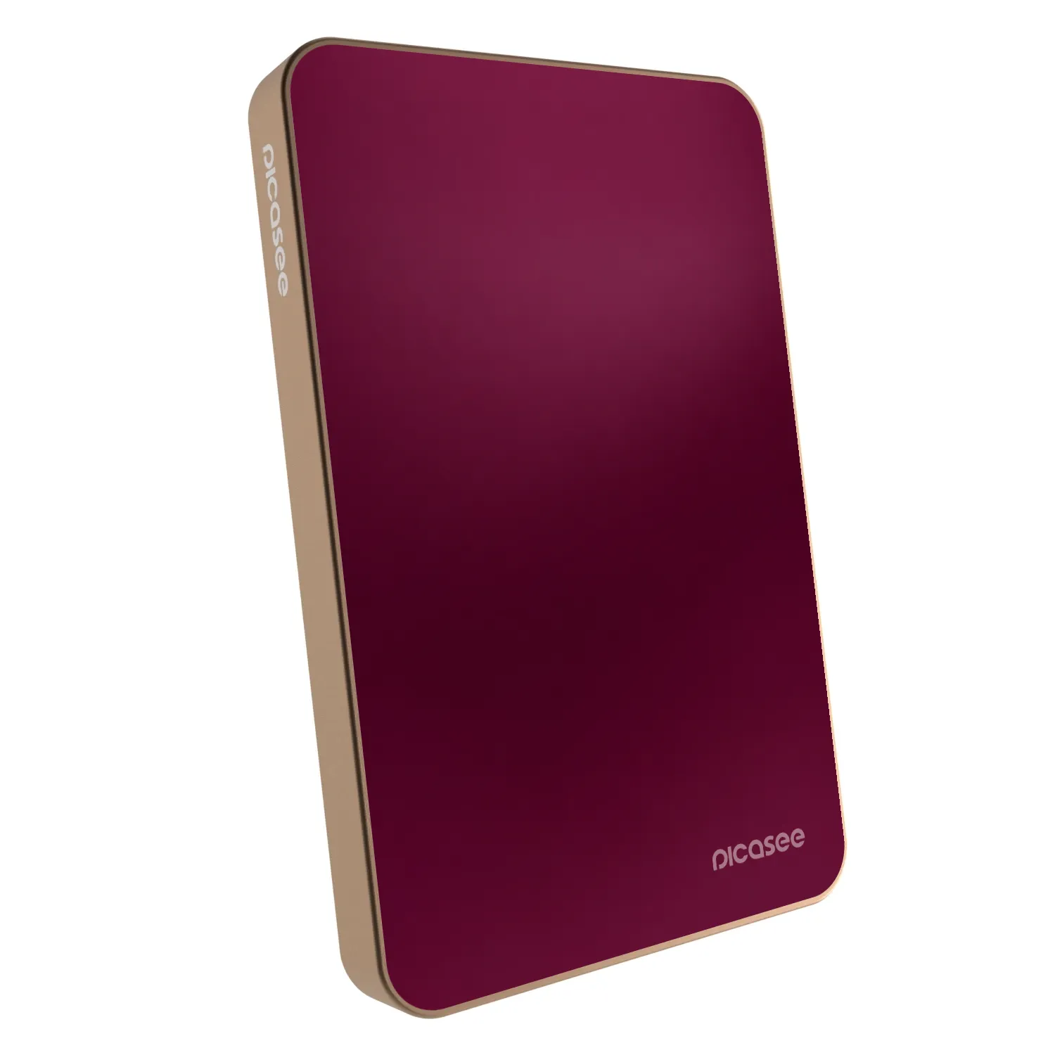 Picasee Powerbank mit MagSafe 5 000 mAh Golden - Velvet Bordeaux