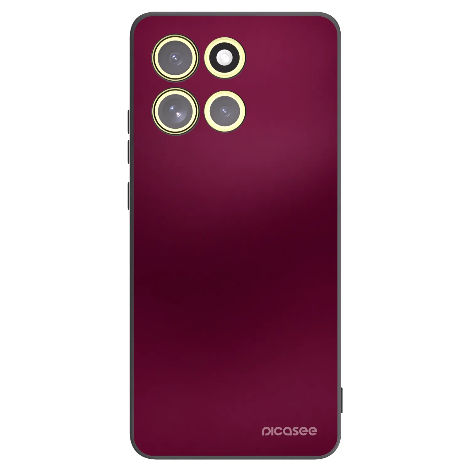 Picasee Motorola Moto G86 5G Hülle - Schwarzes Silikon - Velvet Bordeaux