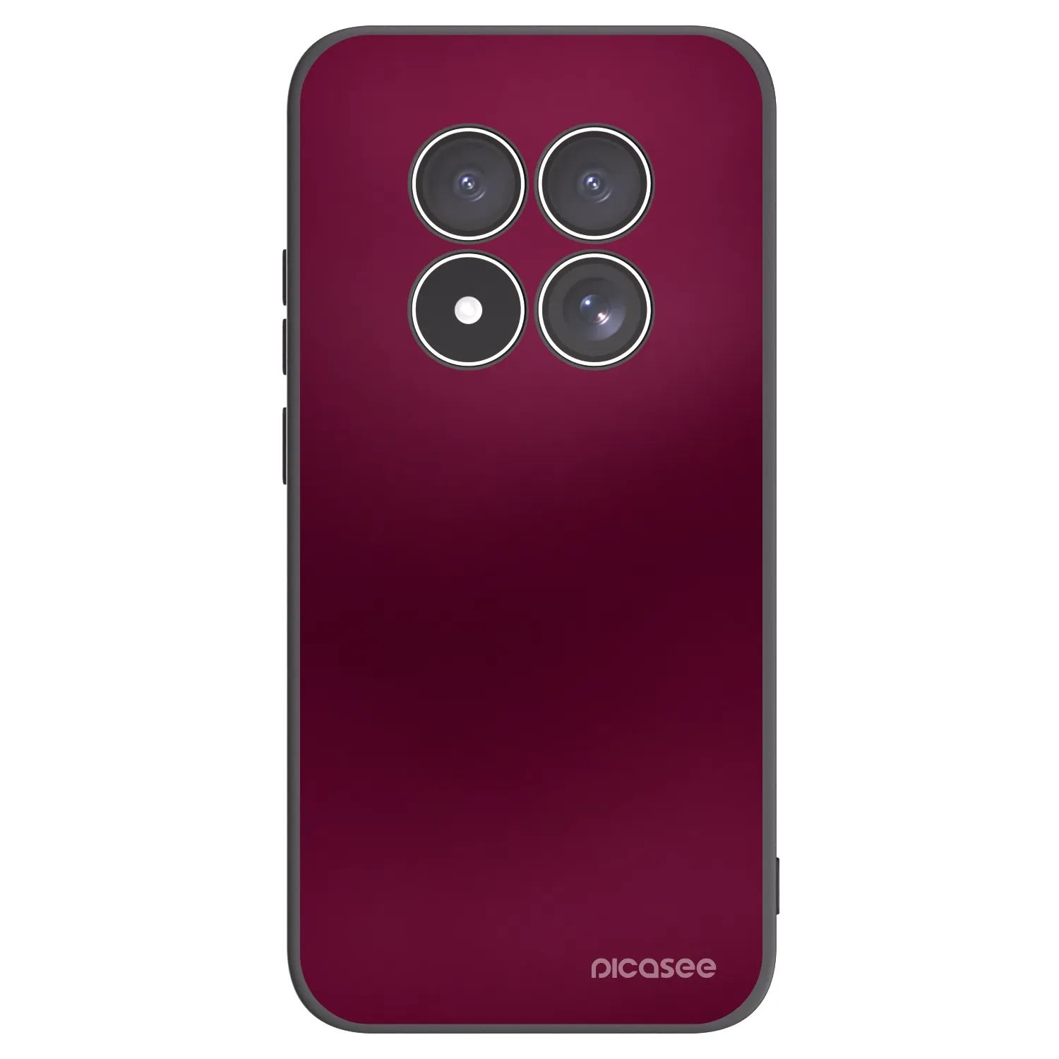 Picasee Xiaomi Redmi Note 15 Pro 4G Hülle - Schwarzes Silikon - Velvet Bordeaux