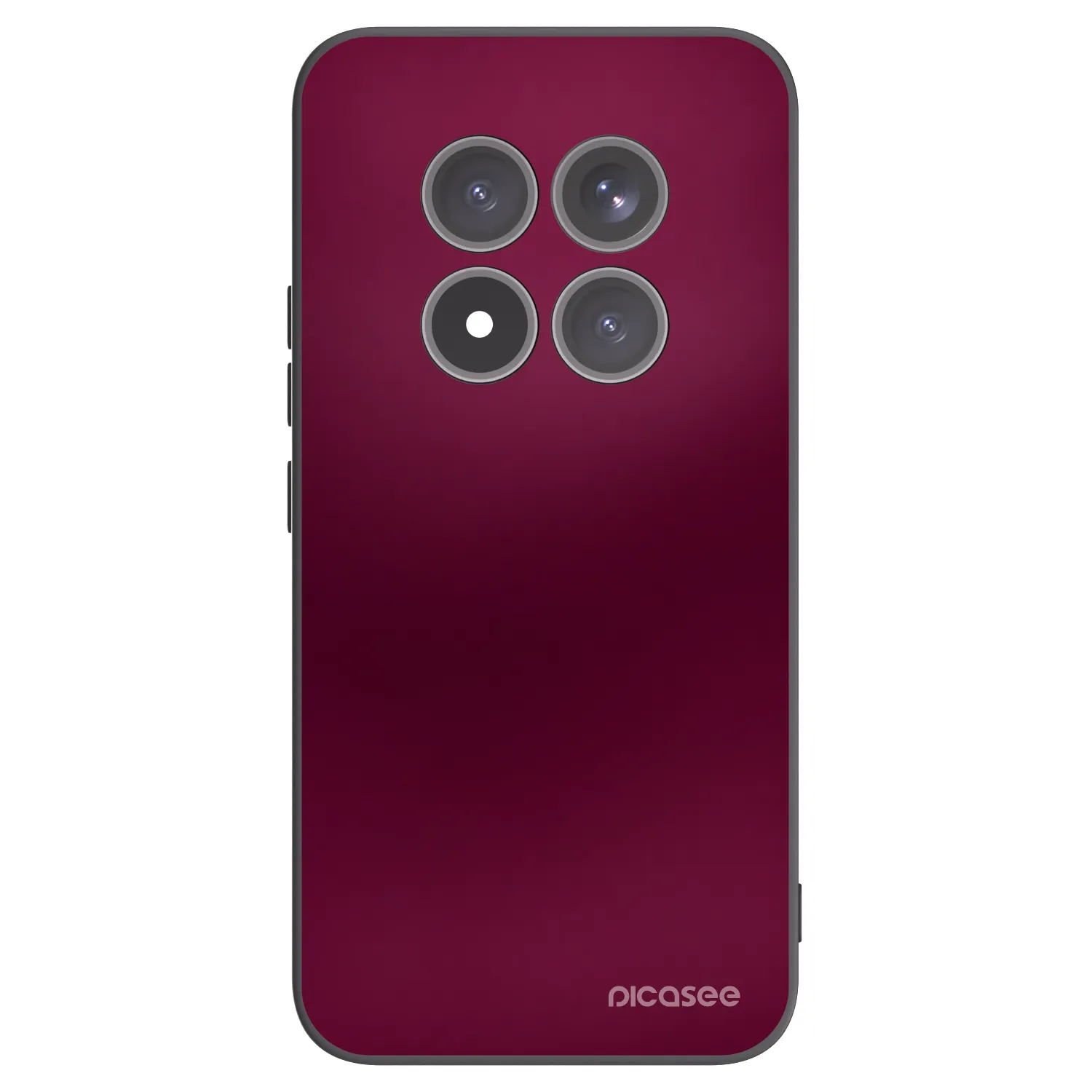 Picasee Xiaomi Redmi Note 15 Pro+ Hülle - Schwarzes Silikon - Velvet Bordeaux
