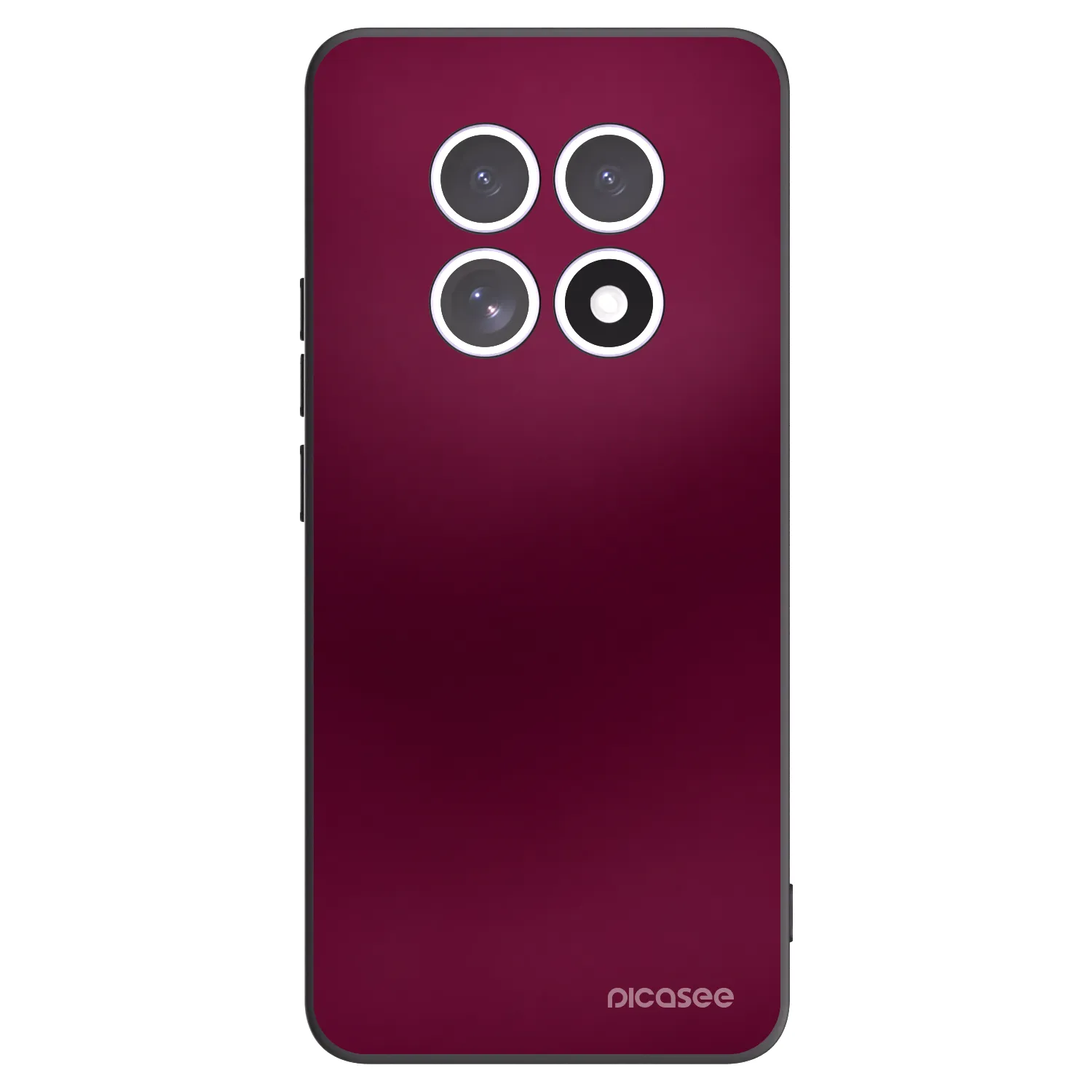 Picasee Xiaomi Redmi Note 15 4G Hülle - Schwarzes Silikon - Velvet Bordeaux
