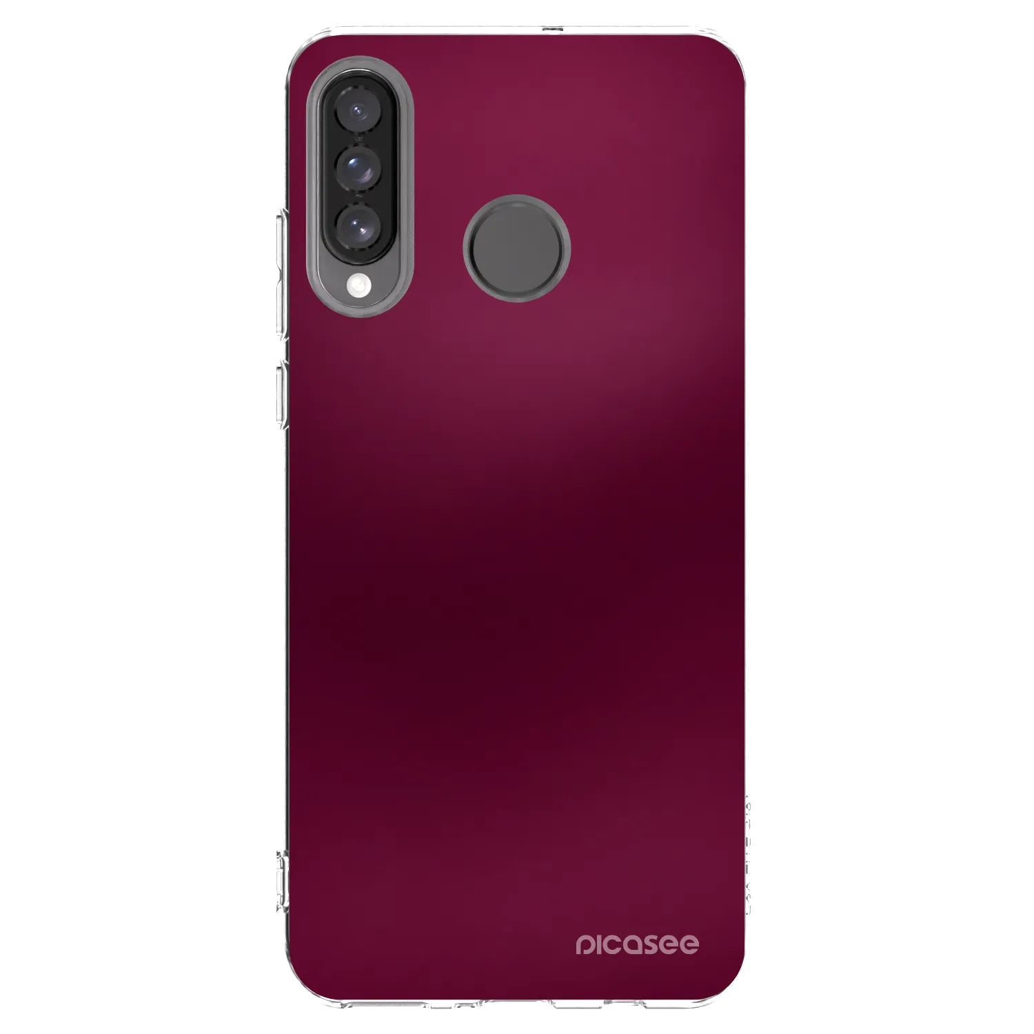 Picasee Huawei P30 Lite Hülle - Transparentes Silikon - Velvet Bordeaux