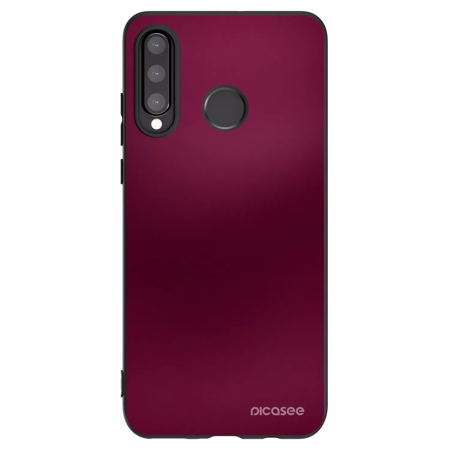 Picasee Huawei P30 Lite Hülle - Schwarzes Silikon - Velvet Bordeaux