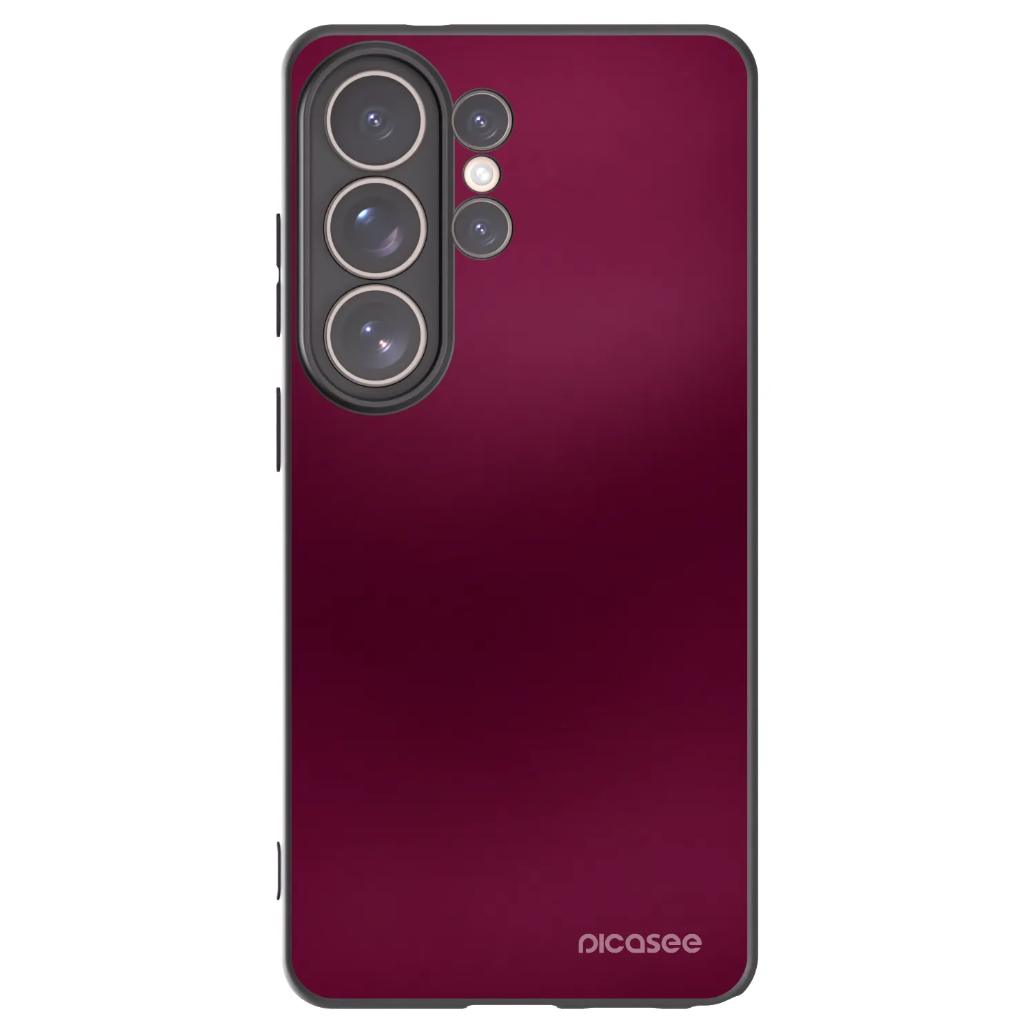 Picasee Samsung Galaxy S26 Ultra Hülle - Schwarzes Silikon - Velvet Bordeaux