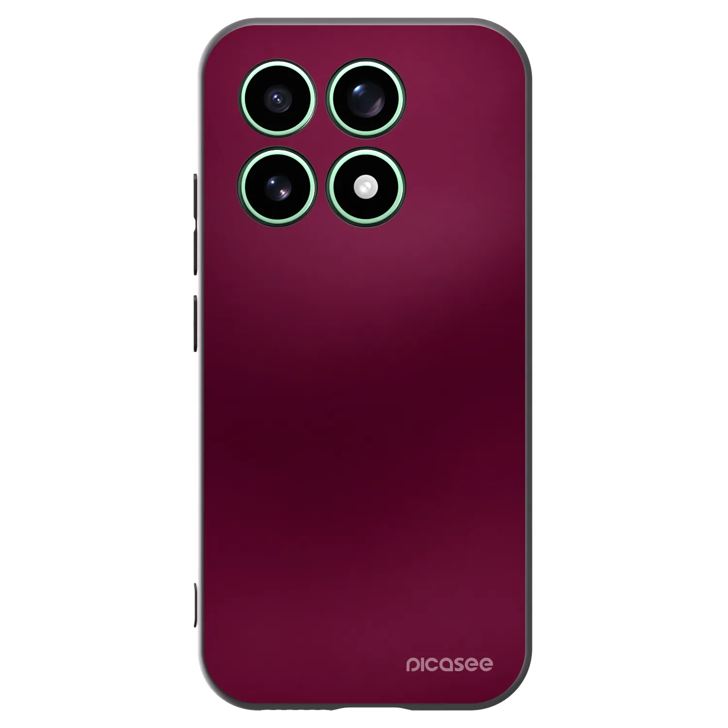 Picasee Xiaomi 17 Hülle - Schwarzes Silikon - Velvet Bordeaux