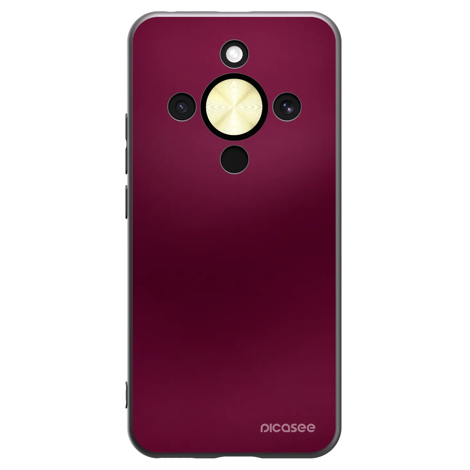 Picasee Honor Magic8 Lite 5G Hülle - Schwarzes Silikon - Velvet Bordeaux