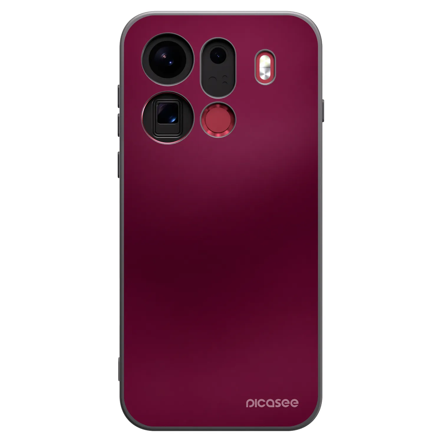 Picasee OPPO Find X9 Pro Hülle - Schwarzes Silikon - Velvet Bordeaux