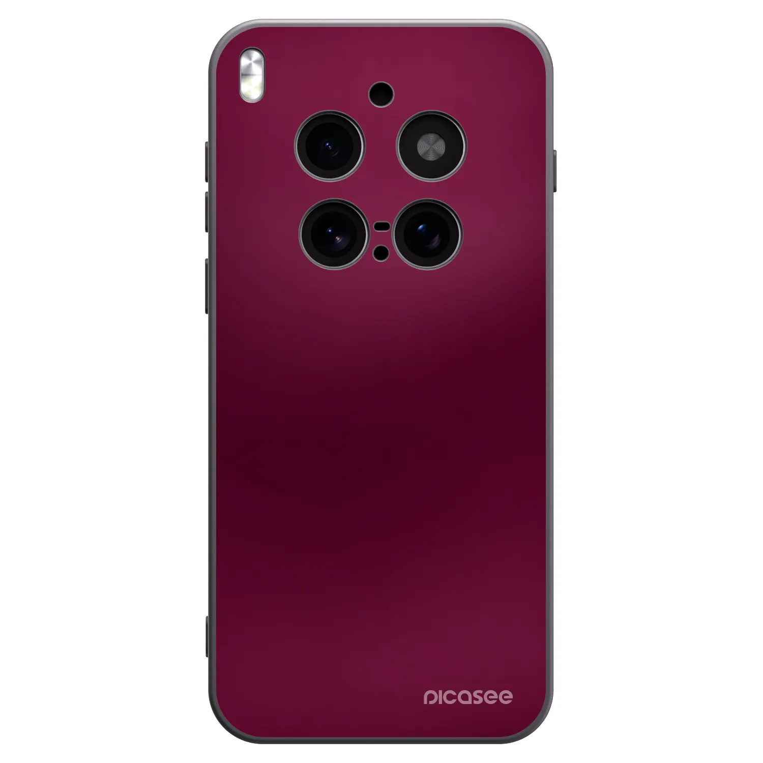 Picasee Vivo X300 Pro Hülle - Schwarzes Silikon - Velvet Bordeaux