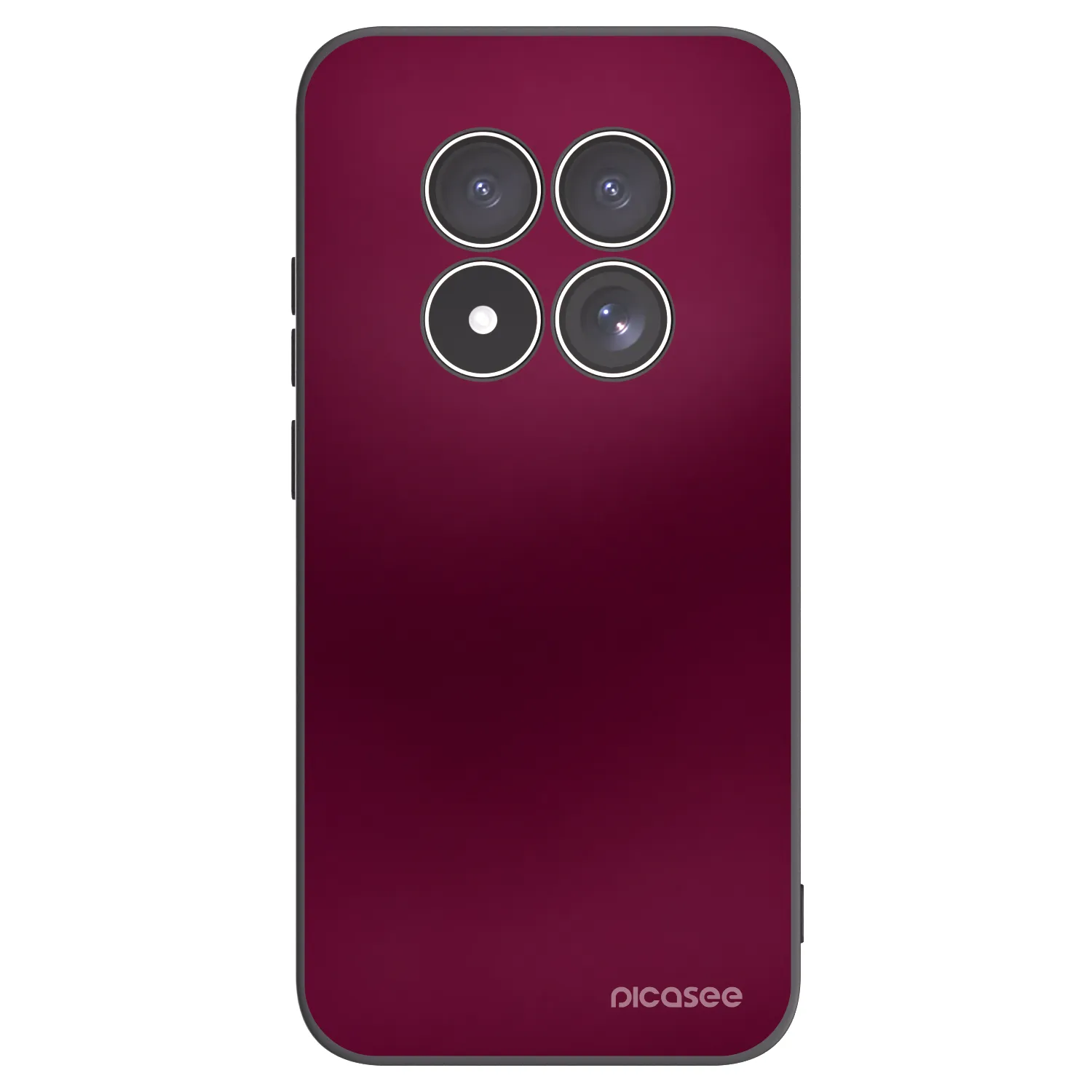 Picasee Xiaomi Redmi Note 15 Pro 5G Hülle - Schwarzes Silikon - Velvet Bordeaux