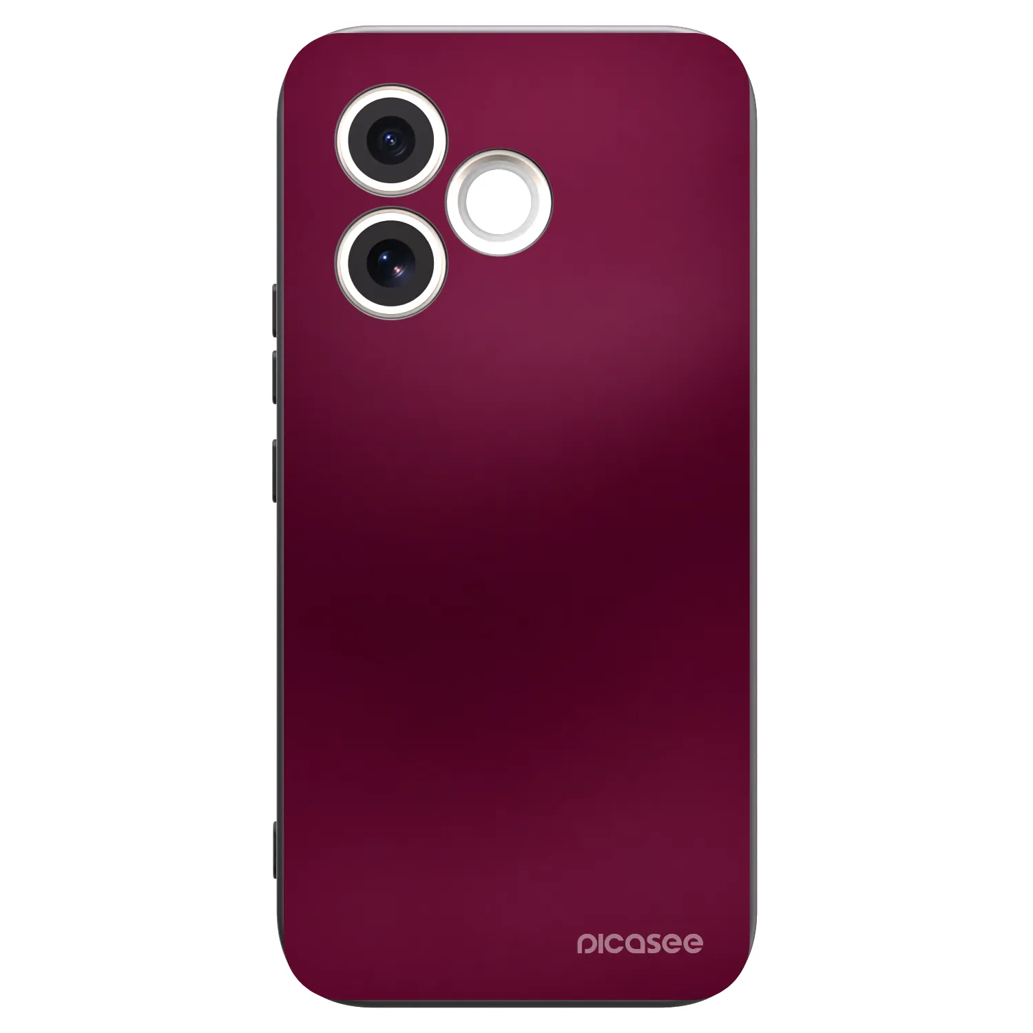 Picasee Honor 600 Lite Hülle - Schwarzes Silikon - Velvet Bordeaux