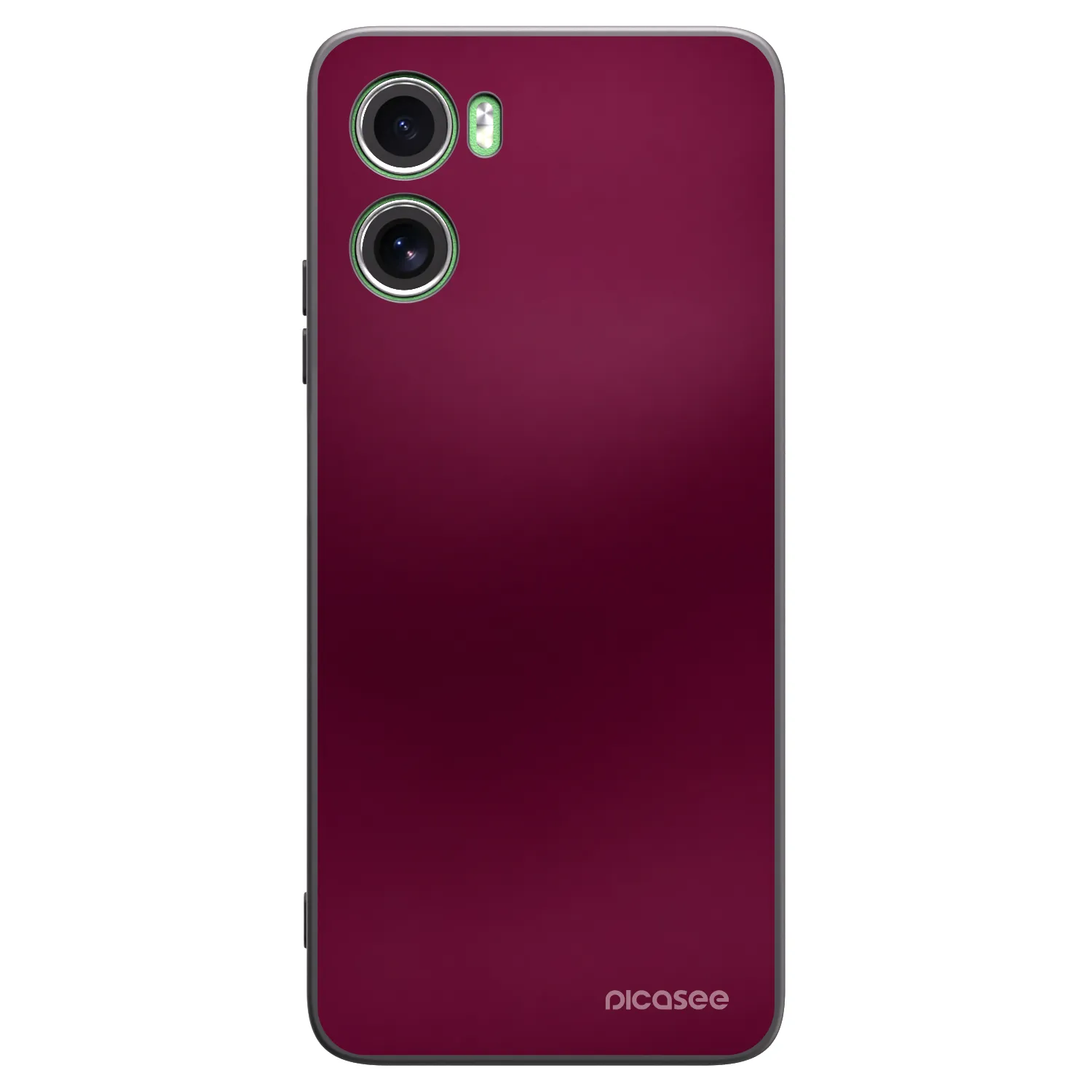 Picasee Motorola Moto G06 Hülle - Schwarzes Silikon - Velvet Bordeaux