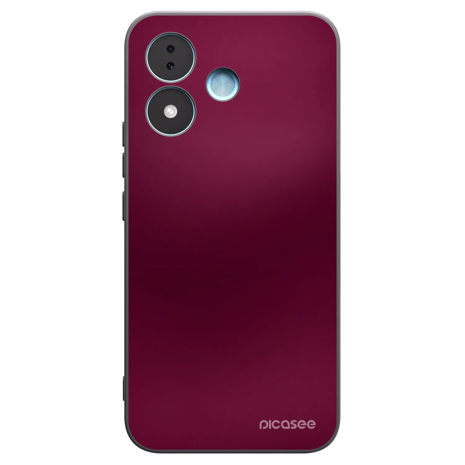 Picasee Xiaomi Redmi Note 17 5G Hülle - Schwarzes Silikon - Velvet Bordeaux