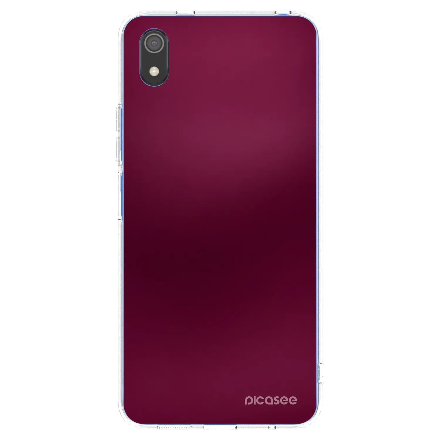 Picasee Xiaomi Redmi 7A Hülle - Transparentes Silikon - Velvet Bordeaux
