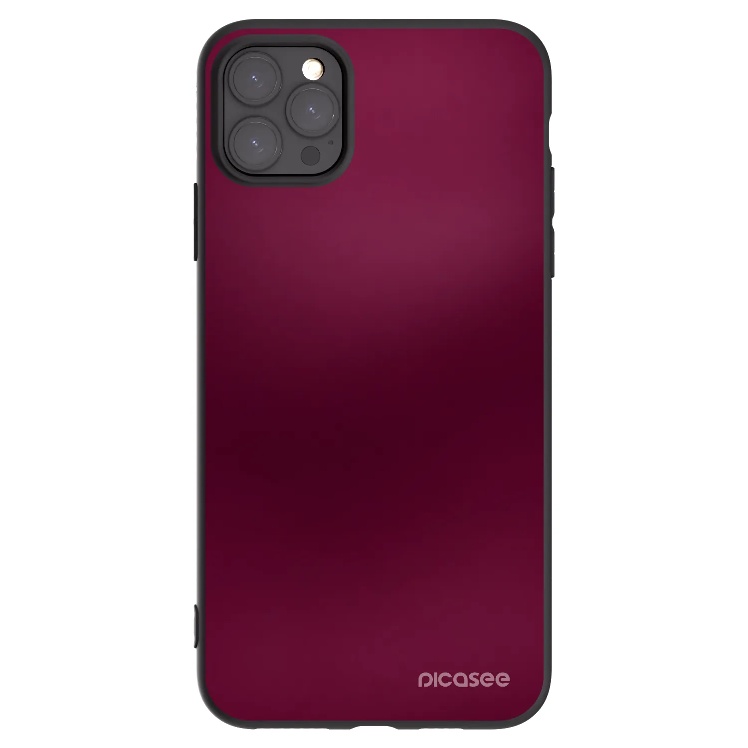 Picasee Apple iPhone 11 Pro Max Hülle - Schwarzes Silikon - Velvet Bordeaux
