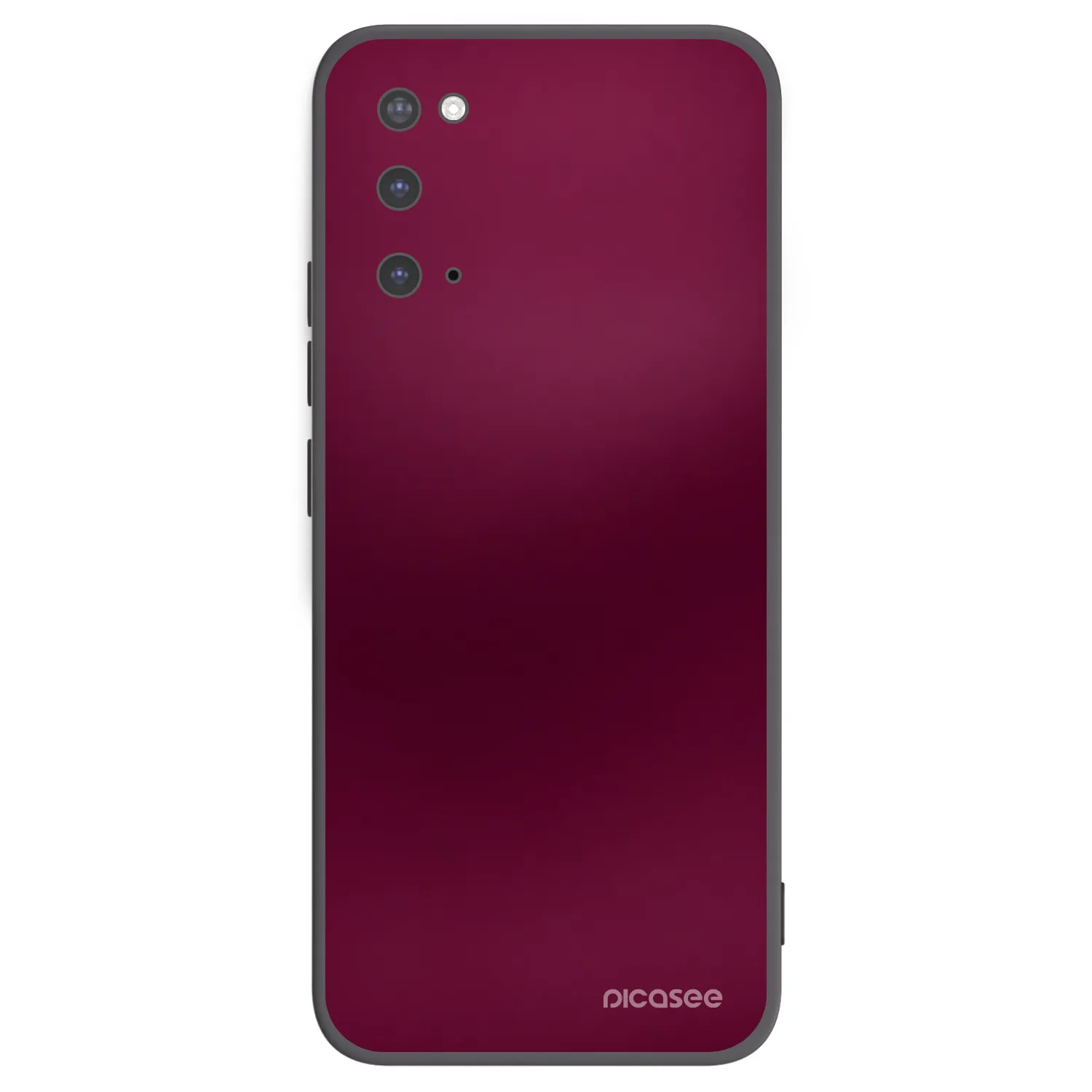 Picasee Samsung Galaxy S20 G980F Hülle - Schwarzes Silikon - Velvet Bordeaux