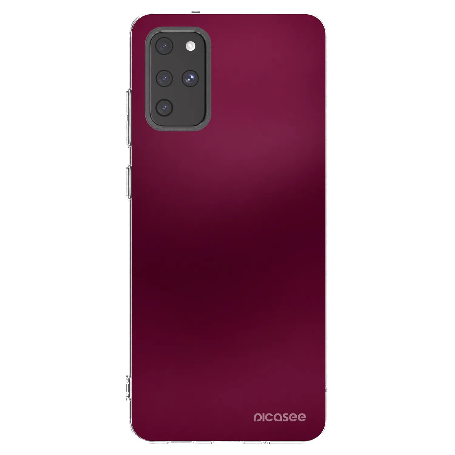 Picasee Samsung Galaxy S20+ G985F Hülle - Transparentes Silikon - Velvet Bordeaux