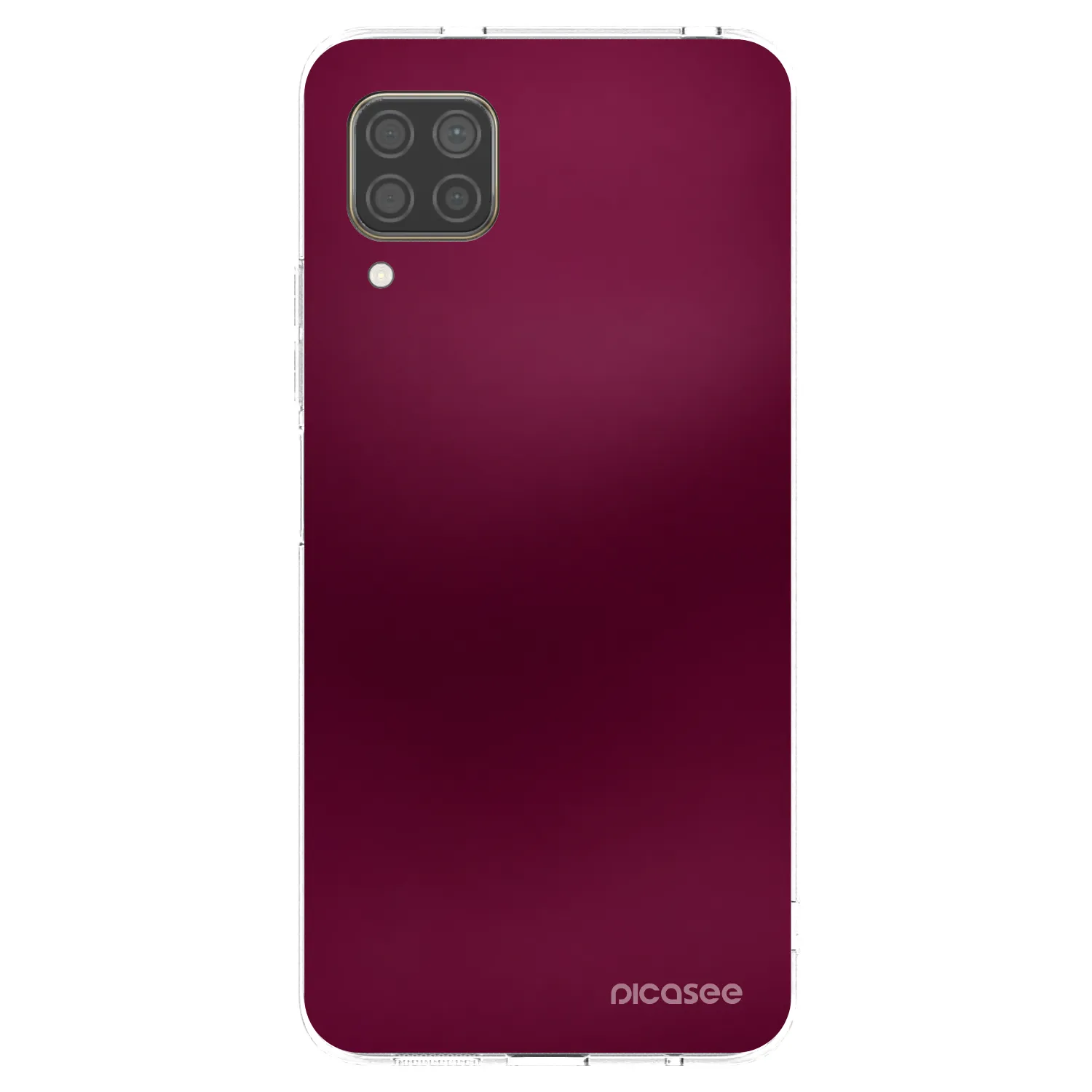 Picasee Huawei P40 Lite Hülle - Transparentes Silikon - Velvet Bordeaux