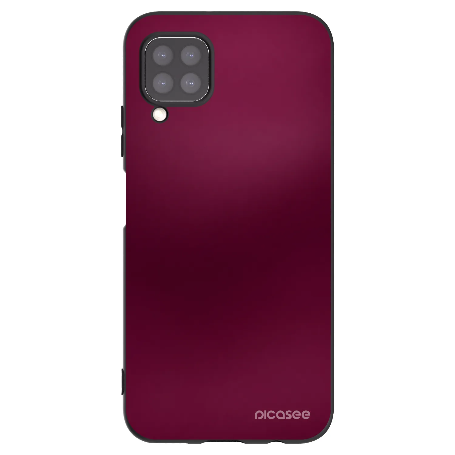 Picasee Huawei P40 Lite Hülle - Schwarzes Silikon - Velvet Bordeaux