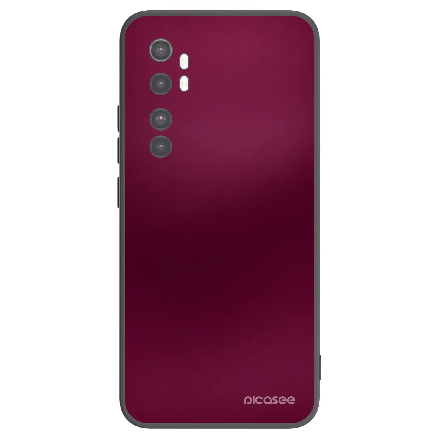 Picasee Xiaomi Mi Note 10 Lite Hülle - Schwarzes Silikon - Velvet Bordeaux