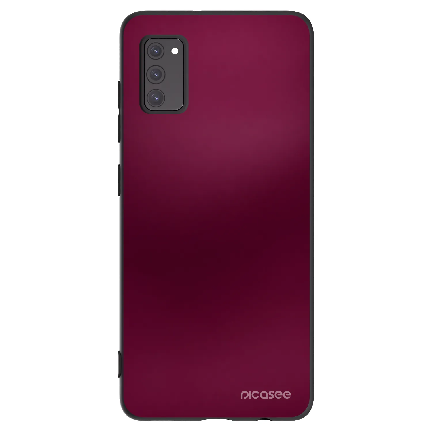 Picasee Samsung Galaxy A41 A415F Hülle - Schwarzes Silikon - Velvet Bordeaux