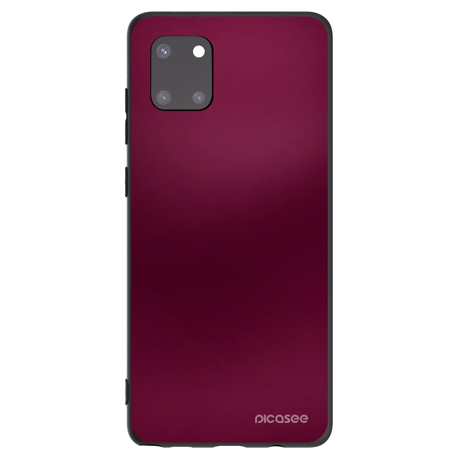 Picasee Samsung Galaxy Note 10 Lite N770F Hülle - Schwarzes Silikon - Velvet Bordeaux