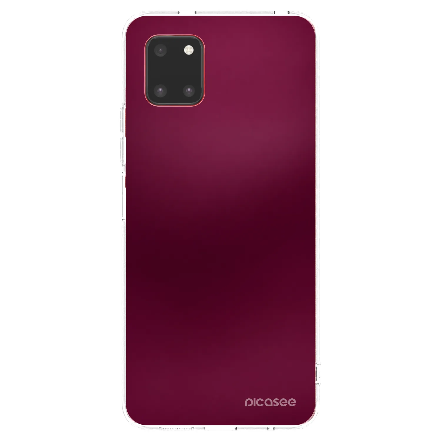Picasee Samsung Galaxy Note 10 Lite N770F Hülle - Transparentes Silikon - Velvet Bordeaux