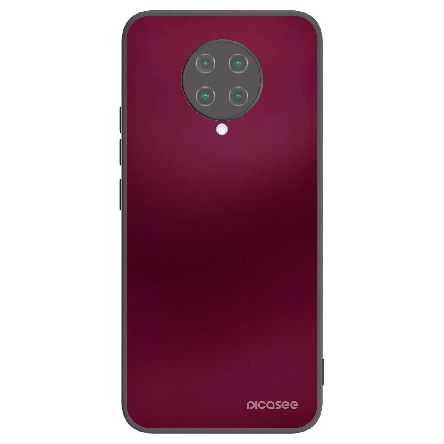 Picasee Xiaomi Poco F2 Pro Hülle - Schwarzes Silikon - Velvet Bordeaux