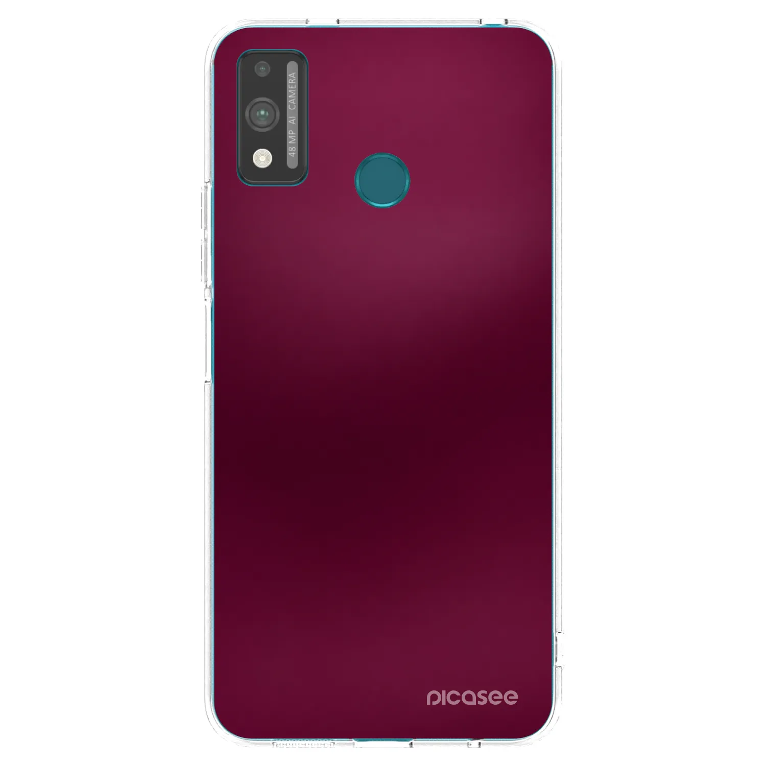Picasee Honor 9X Lite Hülle - Transparentes Silikon - Velvet Bordeaux