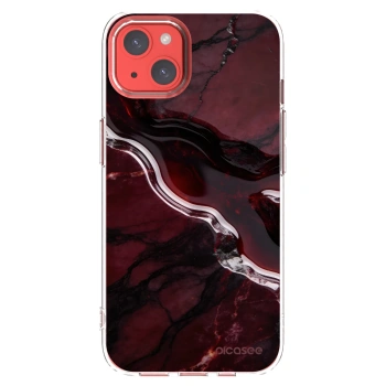Picasee Apple iPhone 13 Hülle - Transparentes Silikon - Cherry stone