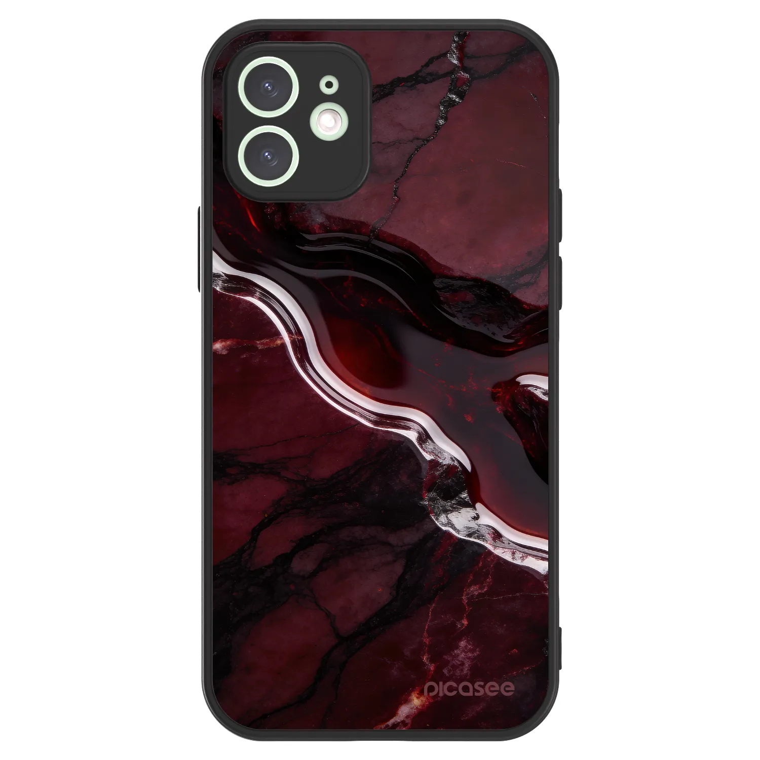 Picasee ULTIMATE CASE MagSafe für Apple iPhone 12 - Cherry stone