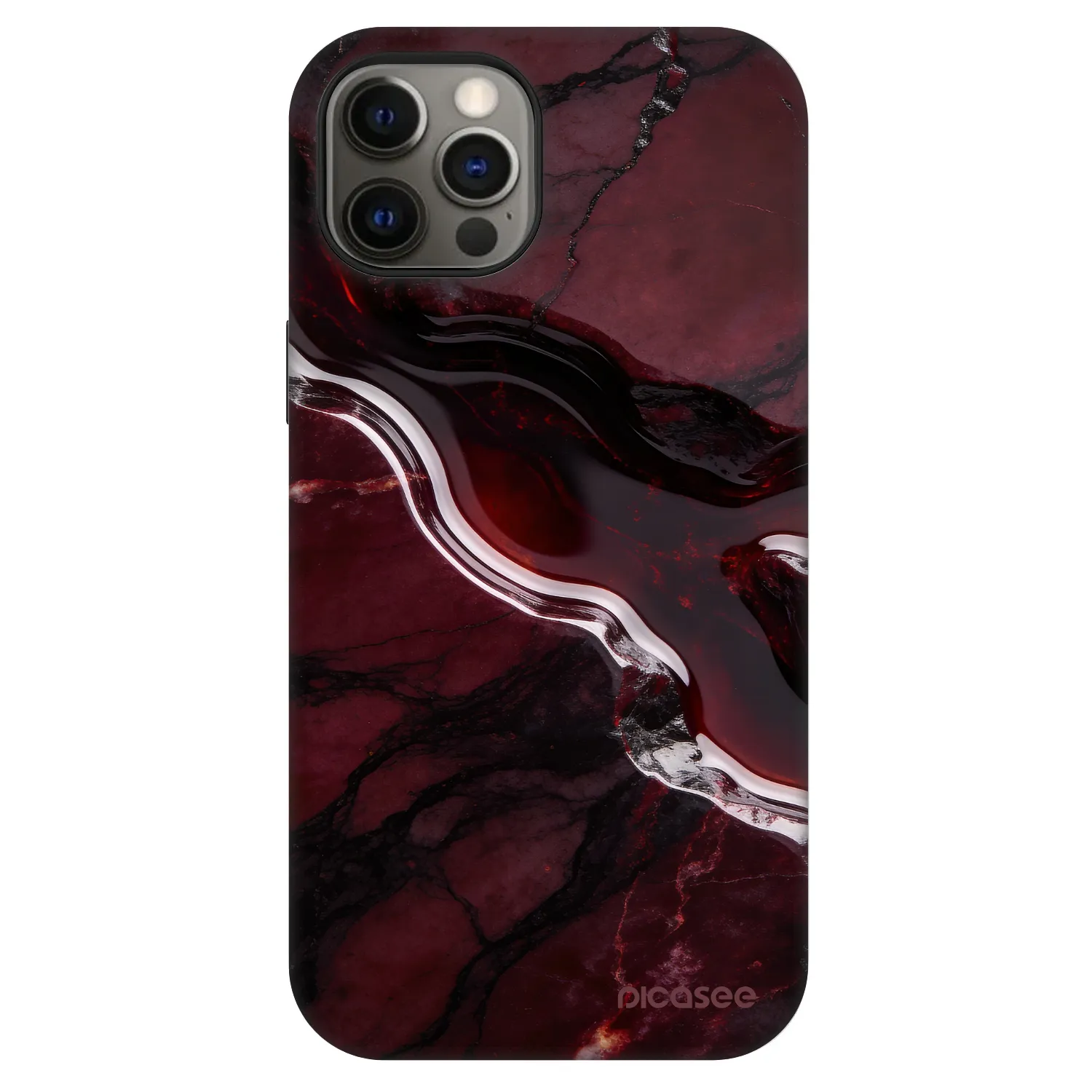 Picasee Fashion Case MagSafe für Apple iPhone 12 - Cherry stone