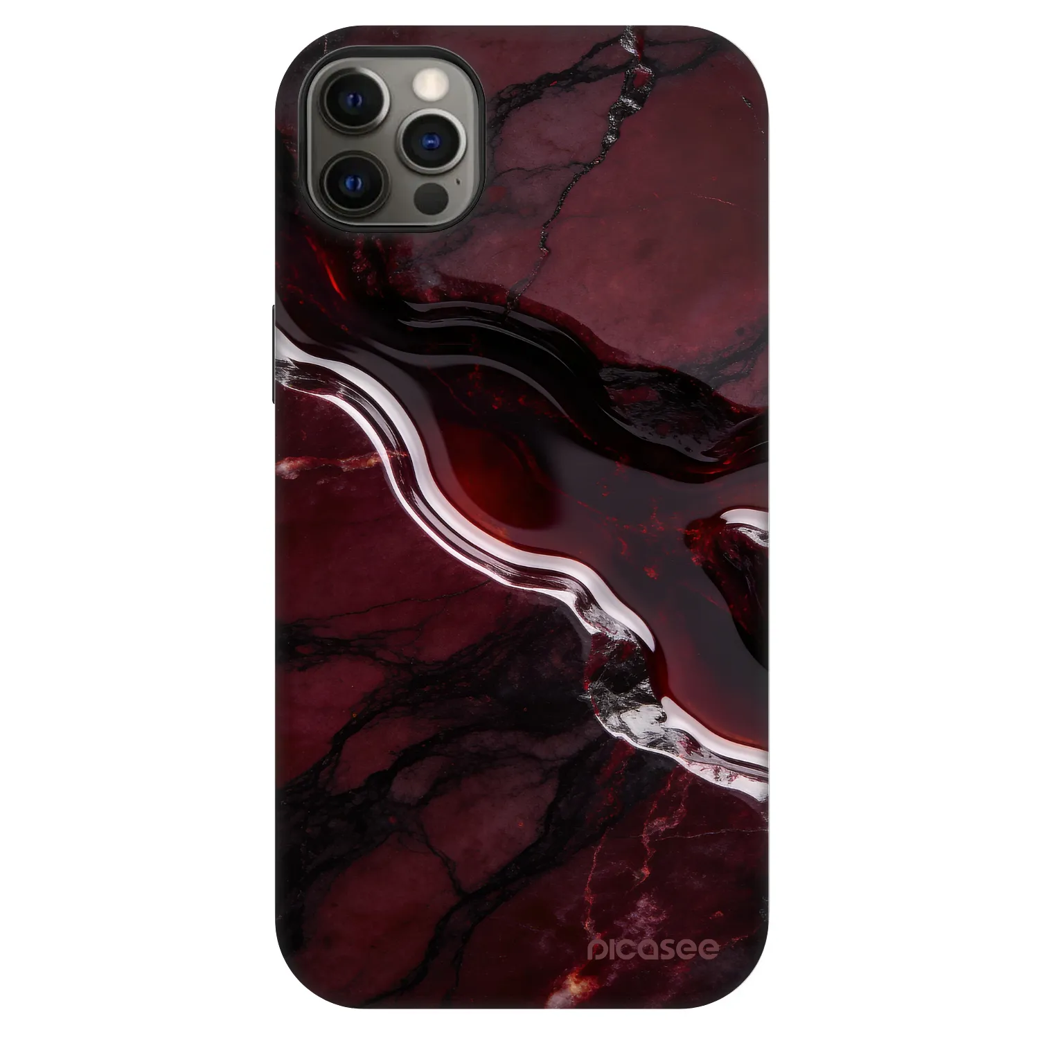 Picasee Fashion Case MagSafe für Apple iPhone 12 Pro Max - Cherry stone