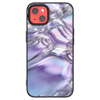 Picasee Apple iPhone 13 Hülle - Schwarzes Silikon - Iridescent bubbles