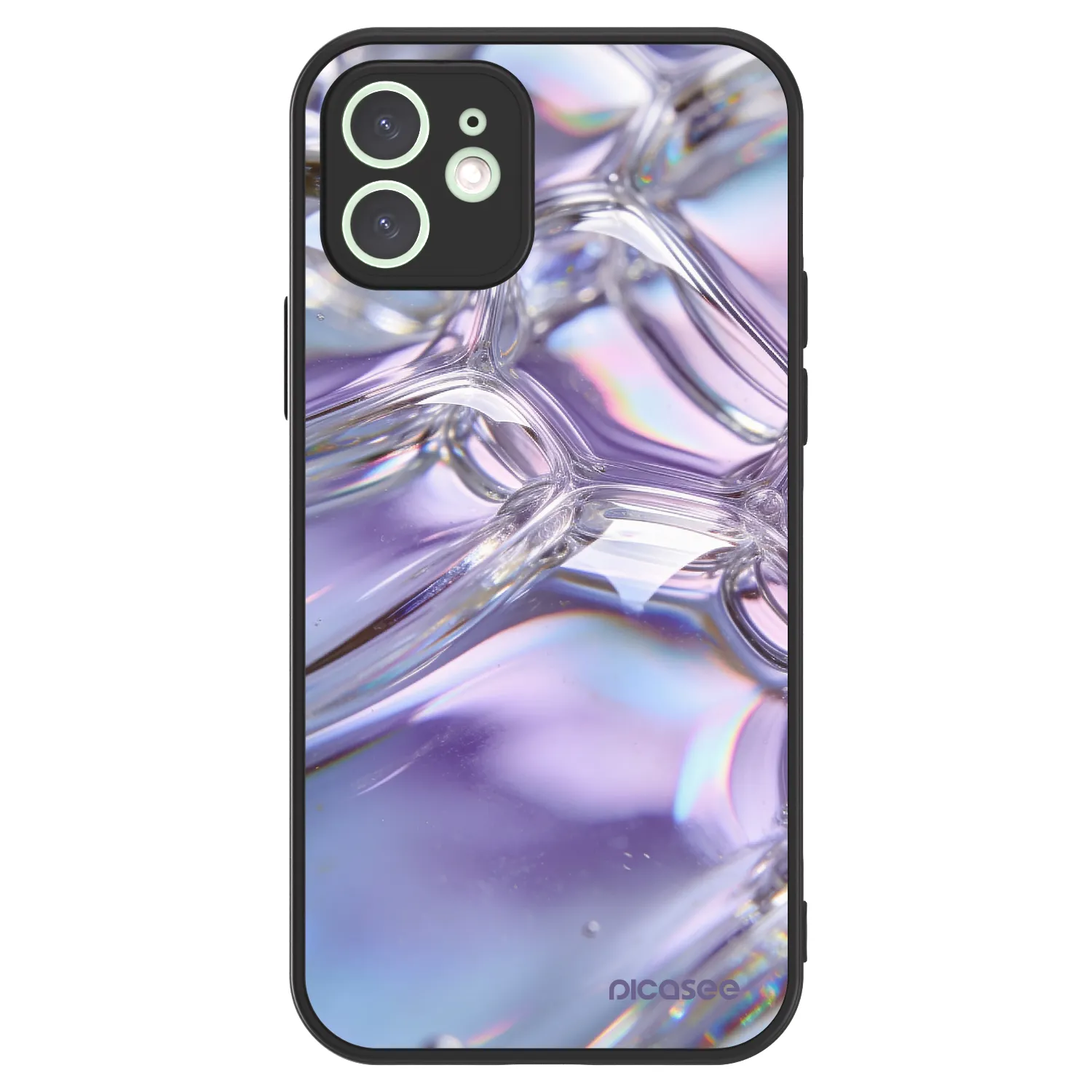 Picasee ULTIMATE CASE MagSafe für Apple iPhone 12 - Iridescent bubbles