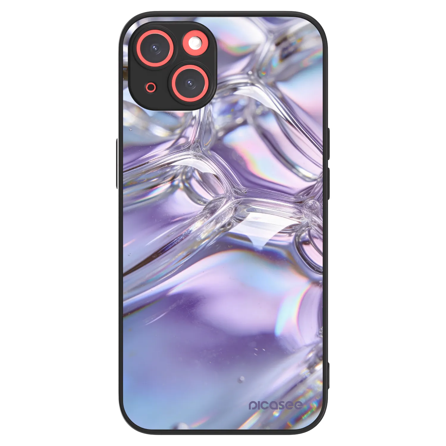 Picasee ULTIMATE CASE MagSafe für Apple iPhone 13 - Iridescent bubbles