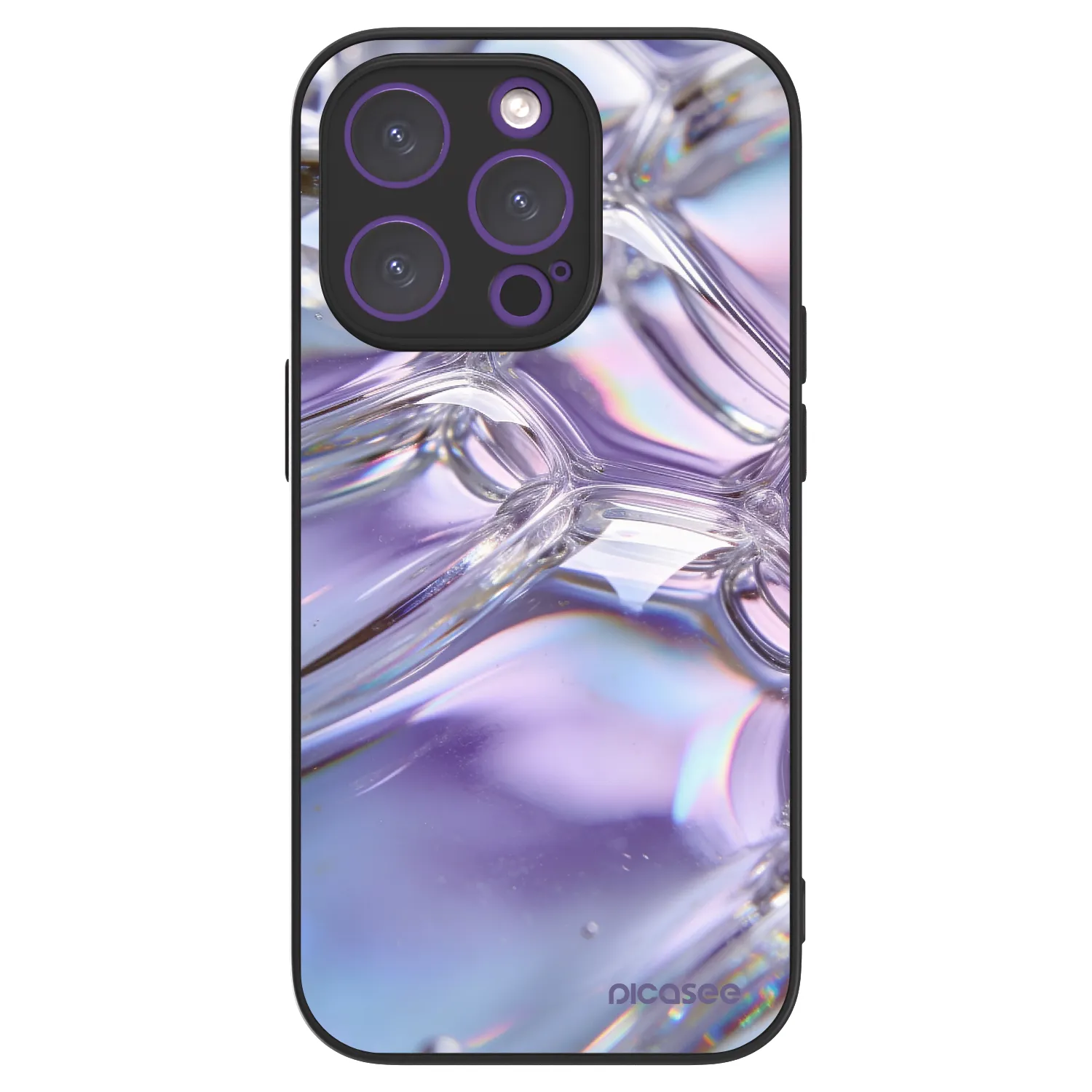 Picasee ULTIMATE CASE MagSafe für Apple iPhone 14 Pro - Iridescent bubbles