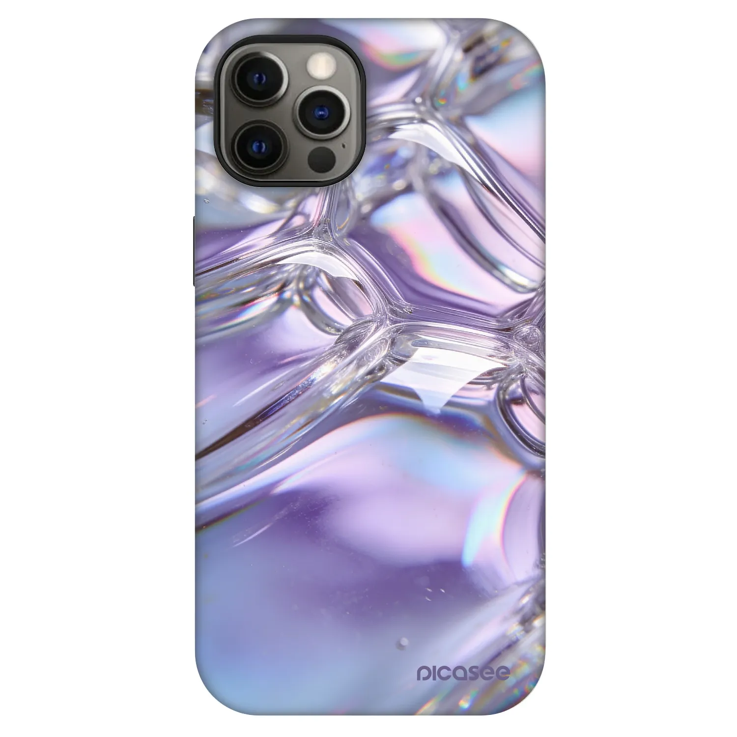 Picasee Fashion Case MagSafe für Apple iPhone 12 Pro - Iridescent bubbles