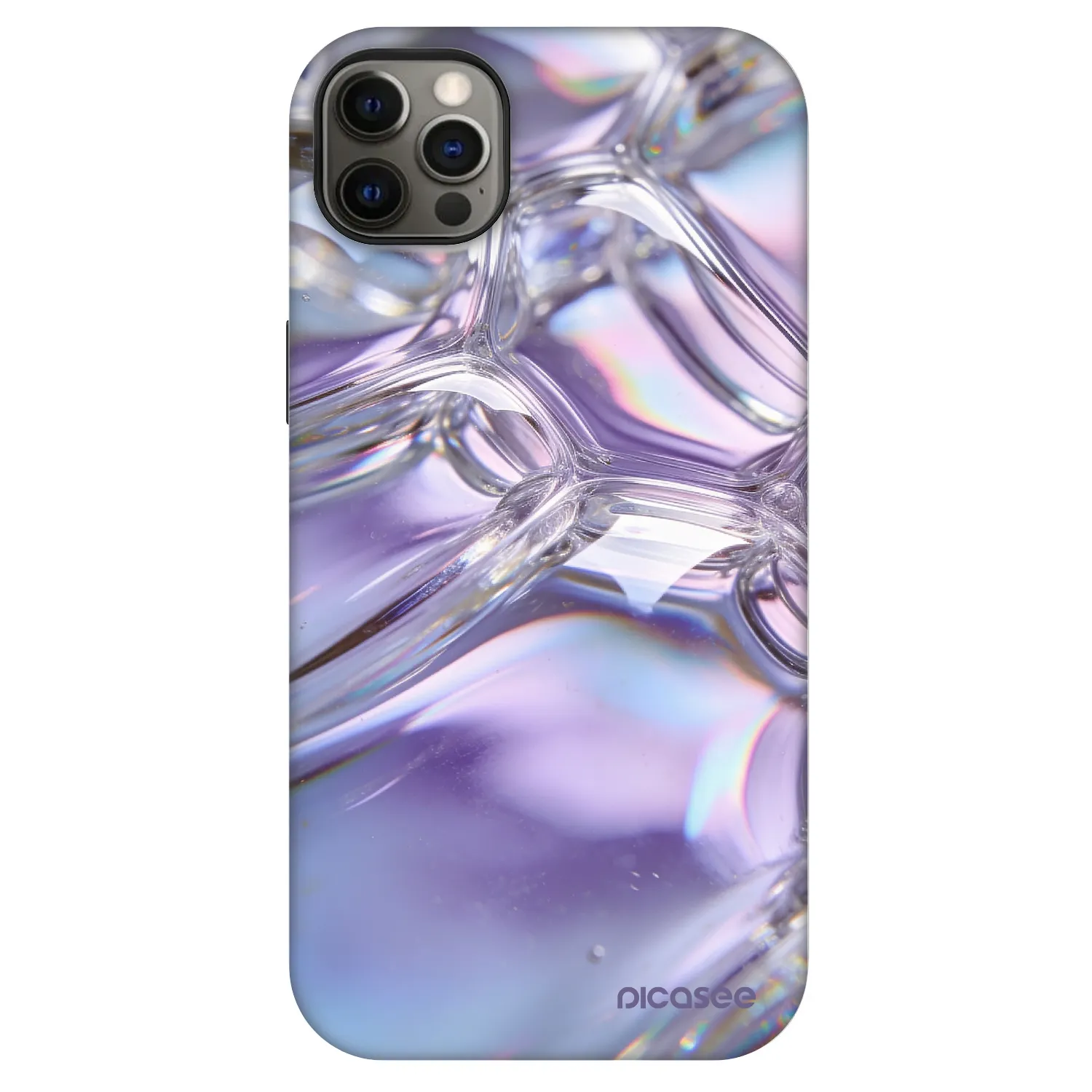 Picasee Fashion Case MagSafe für Apple iPhone 12 Pro Max - Iridescent bubbles